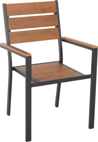 ΠΟΛΥΘΡΟΝΑ ΑΛΟΥΜΙΝΙΟΥ SAGA HM5981.03 ΑΝΘΡΑΚΙ-POLYWOOD ΣΕ ΦΥΣΙΚΟ 55x55x86Υεκ.