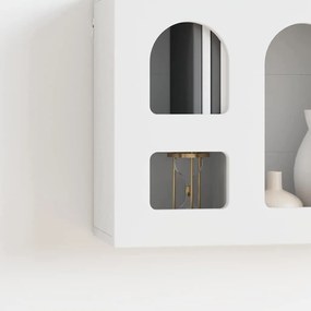 vidaXL Κρεμαστό ντουλάπι ELST Λευκό 60 x 20 x 40 εκ Επεξεργασμένο ξύλο