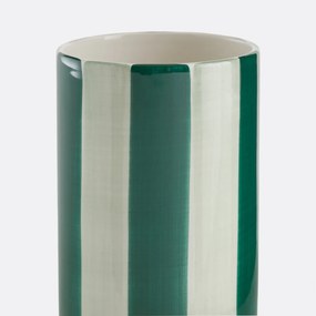 Κεραμικό βάζο με ρίγες, ύψος 18 εκ., JAOMA