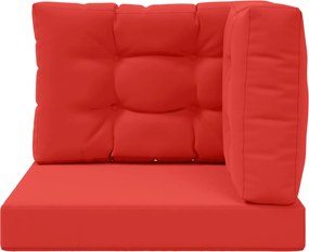 vidaXL Μαξιλάρι Καναπέ Εξωτερικού Χώρου 3 pcs Κόκκινο Πολυεστέρας
