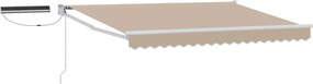 vidaXL Ηλεκτρικό Αναδιπλούμενο Σκίαστρο Μπεζ 3 x 2 m