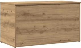 vidaXL Μπαούλο Αποθήκευσης Δρυς τεχνίτης 84 x 42 x 46 εκ
