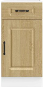 vidaXL ντουλάπι βάσης κουζίνας Kalmar Sonoma δρυς Επεξεργασμένο Ξύλο