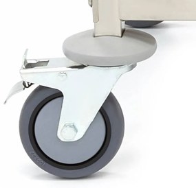 Stainless Steel Serving Trolley - 3 Shelves