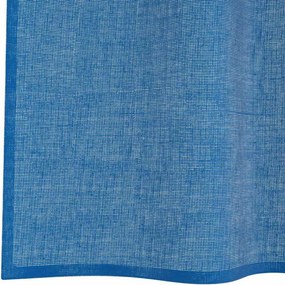 vidaXL Voile κουρτίνες με ροδέλες 2 τεμάχια Μπλε Ρουά