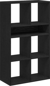 vidaXL Βιβλιοθήκη Μαύρη 66x31x112 εκ. από Επεξεργασμένο Ξύλο