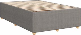 vidaXL Κρεβάτι box spring με στρώμα Taupe 90 x 190 cm Ύφασμα