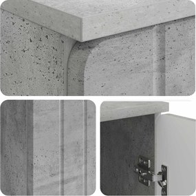 vidaXL Γραφείο Γκρι Σκυροδέματος 142,5 x 50 x 75 εκ.
