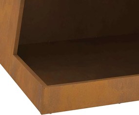 vidaXL Φωτιά Καφέ 50 x 50 x 100 cm Ατσάλι Σκληρυθέν στον Αέρα