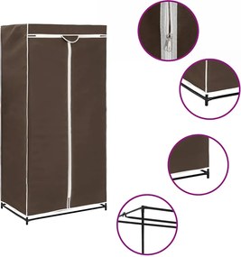 vidaXL Ντουλάπα Καφέ 75x50x160 εκ.