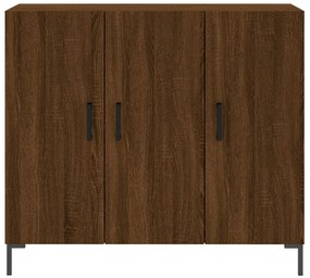 vidaXL Ντουλάπι Καφέ Δρυς 90 x 34 x 80 εκ. από Επεξεργασμένο Ξύλο