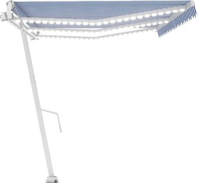 vidaXL Ηλεκτρική τέντα με LED και αισθητήρα 6 x 3 m