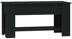 vidaXL Τραπεζάκι Σαλονιού Μαύρο 102x49x42 εκ. από Επεξεργασμένο Ξύλο