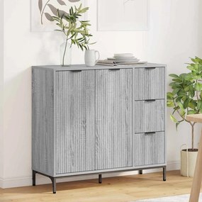 vidaXL Πλαϊνό γραφείο Γκρίζο Σονομα 89,5 x 33 x 82 εκ.