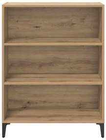 vidaXL Πλαϊνό γραφείο artisan δρυς 32.5 x 69.5 x 90 εκ