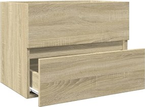 vidaXL Ντουλάπι Νιπτήρα Sonoma Δρυς 60x38,5x45 εκ. Επεξεργασμένο Ξύλο