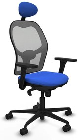Καρέκλα γραφείου με κεφαλάρι Piqueras y Crespo 3D036N1 Μπλε