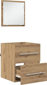 vidaXL Σετ Επίπλων Μπάνιου Καφέ 41 x 38,5 x 48 cm