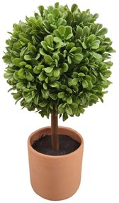 Τεχνητό Φυτό Σε Κασπώ Μπάλα 00.04.40064 25cm Multi-Green Ceramic