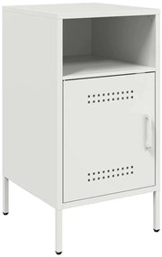 vidaXL Κομοδίνα 2 τεμ. Λευκά 36x39x68 εκ. από Χάλυβα