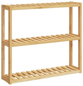 vidaXL Ράφι Μπάνιου 3 Επιπέδων Επιτοίχιο 60x15x54 εκ. από Μπαμπού