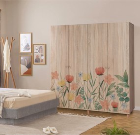 Τετραφυλλη Ντουλαπα Σονομα LONI 52x180x192