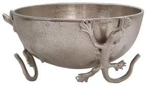 Διακοσμητικό Μπολ Σαύρα 00.07.7323 25Χ14cm Silver Aluminium