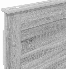 vidaXL Κεφαλάρι Γκρίζο Σονομα 75 cm Επεξεργασμένο ξύλο