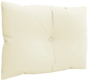 vidaXL Μαξιλάρια Παλέτας 3 τεμ. Κρεμ Υφασμάτινα