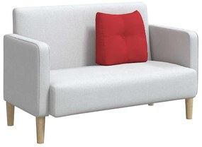 vidaXL Μαξιλάρι Πλάτης Κόκκινο 45 x 24 x 50 εκ ύφασμα