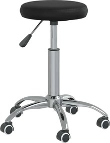 vidaXL Καρέκλα Τραπεζαρίας Μαύρη από Συνθετικό Δέρμα