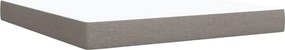 vidaXL Κρεβάτι Boxspring με Στρώμα Taupe 180x200 εκ. Υφασμάτινο