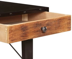 Τραπέζι Κονσόλα 118 x 35 x 76 εκ. από Μασίφ Ανακυκλωμένο Ξύλο - Μαύρο