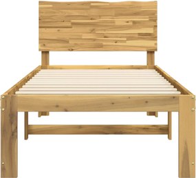 vidaXL Μονό Κρεβάτι με Κεφαλάρι ROSTOCK Λευκό 75 x 190 cm