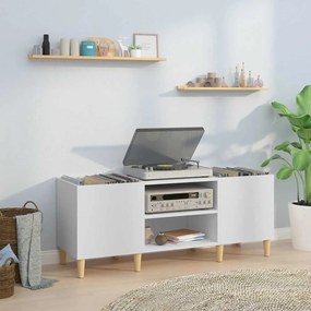 vidaXL Ντουλάπι Δίσκων Λευκό 121x38x48 εκ. από Τεχνητό Ξύλο