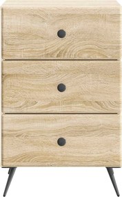 vidaXL Κομοδίνο Sonoma Δρυς 43 x 41 x 66,5 εκ. Επεξεργασμένο Ξύλο