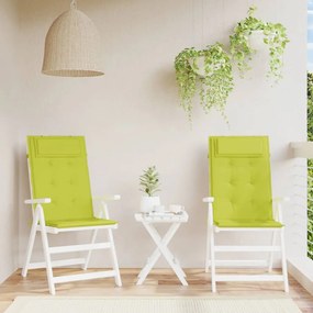 Μαξιλάρια Καρέκλας με Πλάτη 2 τεμ. Φωτ. Πράσινο Ύφασμα Oxford