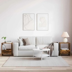 vidaXL Ράφι Περιοδικών 2 pcs Καπνιστό Δρύς 35 x 30 x 45 εκ.