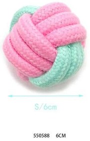 Παιχνίδι σκύλου μπάλα από σχοινί - 6cm - 12pcs - 550588