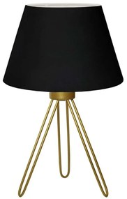 Φωτιστικό Επιτραπέζιο Trip 204-0085 22x22x33cm 1xE27 Gold-Black GloboStar