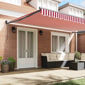 vidaXL Αντιανεμικό Κόκκινο και Λευκό 500 x 300 x 165 εκ.