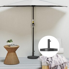 Βάση ομπρέλας από σκυρόδεμα, βάση ομπρέλας μισής στρογγυλής, βάση ομπρέλας, βάρος ομπρέλας για ομπρέλα 32/38/48mm