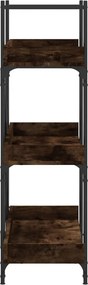 vidaXL Βιβλιοθήκη 3 Επιπέδων Καπν. Δρυς 100x33x108,5 εκ. Επεξεργ. Ξύλο