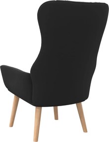 vidaXL Πολυθρόνα Relax Μαύρη Υφασμάτινη