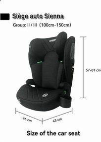 Καθίσματα αυτοκινήτου Nania Μαύρο ECE R129/04