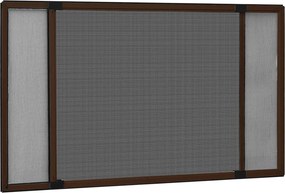 vidaXL Σήτα Παραθύρου Επεκτεινόμενη Καφέ (100-193)x75 εκ.