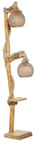 Φωτιστικό δαπέδου Wilfred Megapap ξύλινο φυσικό 20x40x140εκ. GP052-0053,1-GP052-0053,1-Καφέ GP052-0053,1