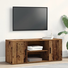 vidaXL Ντουλάπα τηλεόρασης από παλιό ξύλο 100x35x40 εκ. Κατασκευασμένο από MDF