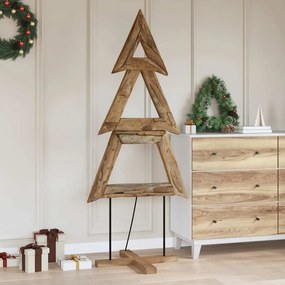 vidaXL Χριστουγεννιάτικο Δέντρο Καφέ 181 cm Μασίφ ξύλο teak