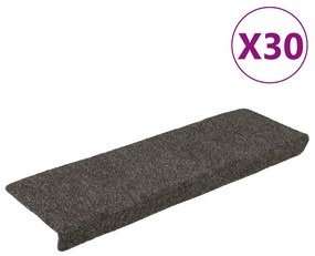 vidaXL Πατάκια Σκάλας Αυτοκόλλητα 30 τεμ. Ανθρακί 65x21x4 εκ.